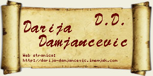 Darija Damjančević vizit kartica